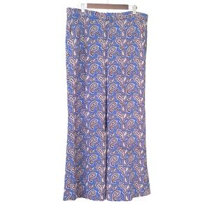 Banana Republic Paisley Patterned Pants - Blue and Red